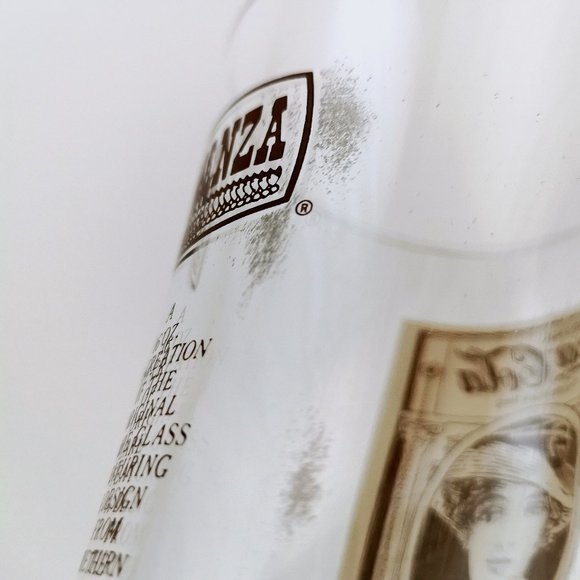 Vintage Gibson Girl 80s Reproduction Coca Cola x Bonanza Promotional Glasses x 3 - Picture 9 of 11